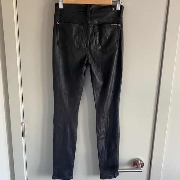 7 for all mankind black skinny jeans - Picture 2 of 4